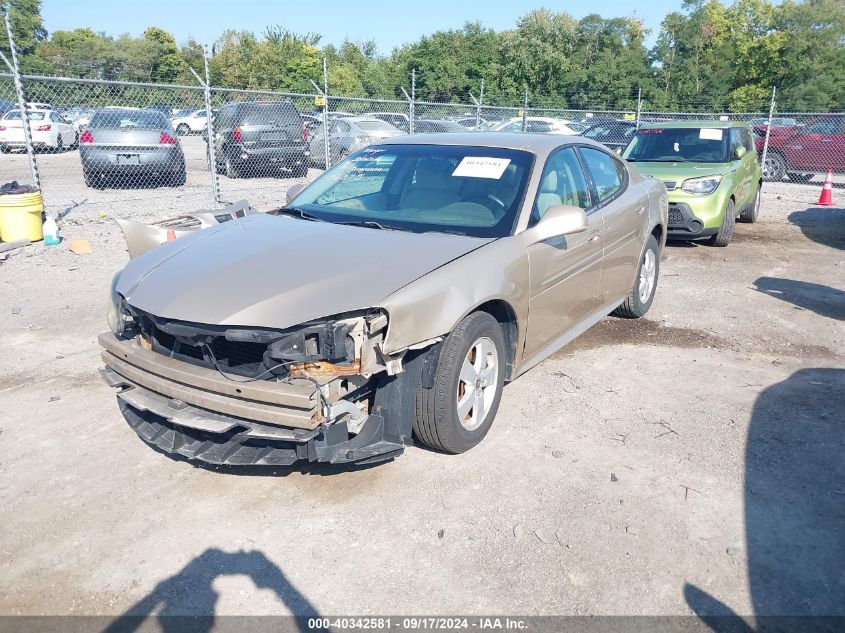 2005 Pontiac Grand Prix VIN: 2G2WP522451257390 Lot: 40342581