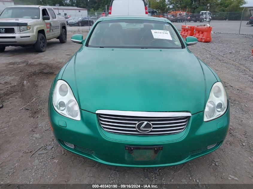 2004 Lexus Sc 430 VIN: JTHFN48Y640055697 Lot: 40343190