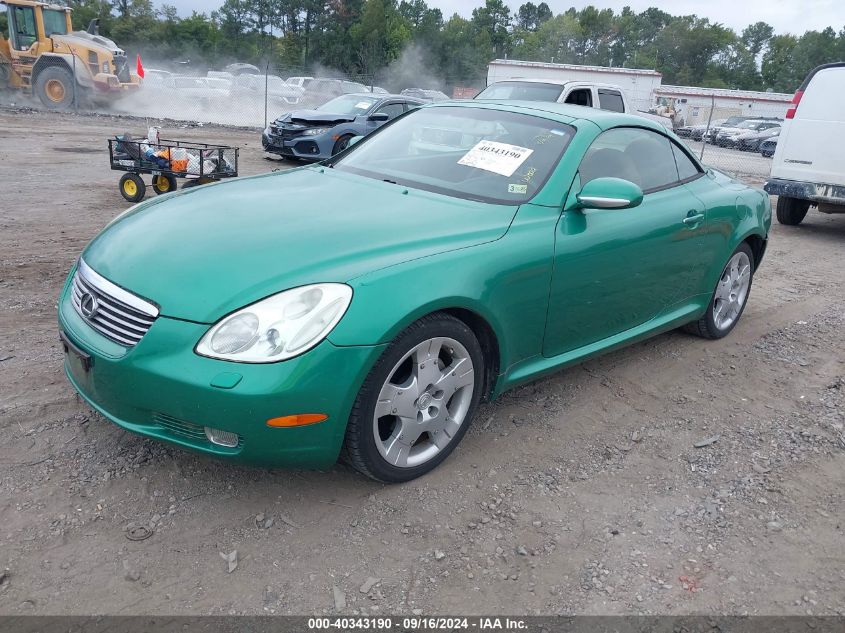 2004 Lexus Sc 430 VIN: JTHFN48Y640055697 Lot: 40343190