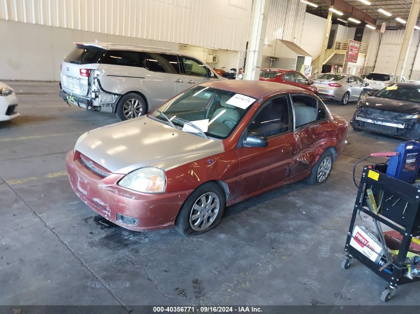 2004 Kia Rio VIN: KNADC125846331142 Lot: 40356771