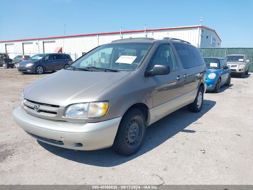 1999 Toyota Sienna Xle VIN: 4T3ZF13C3XU166276 Lot: 40360626