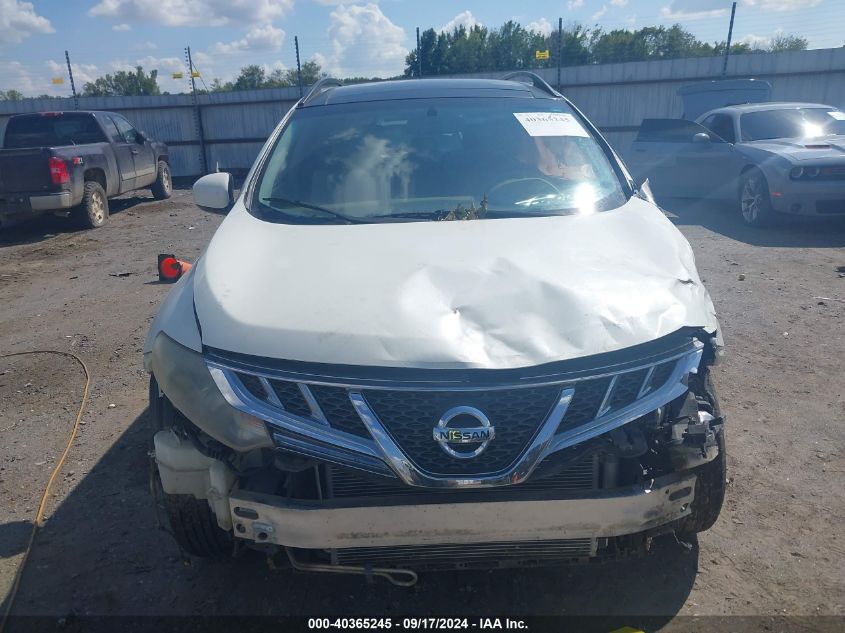 2013 Nissan Murano Sl VIN: JN8AZ1MU3DW203307 Lot: 40365245