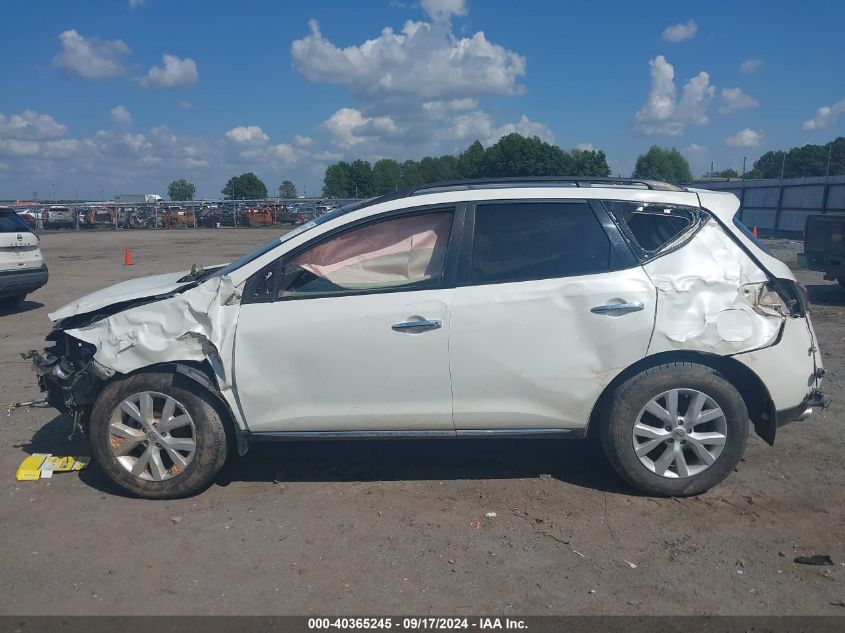 2013 Nissan Murano Sl VIN: JN8AZ1MU3DW203307 Lot: 40365245