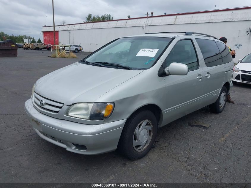 2002 Toyota Sienna Le VIN: 4T3ZF13C72U427675 Lot: 40369107