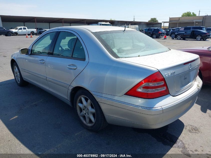 2002 Mercedes-Benz C 240 VIN: WDBRF61J12F252127 Lot: 40378982