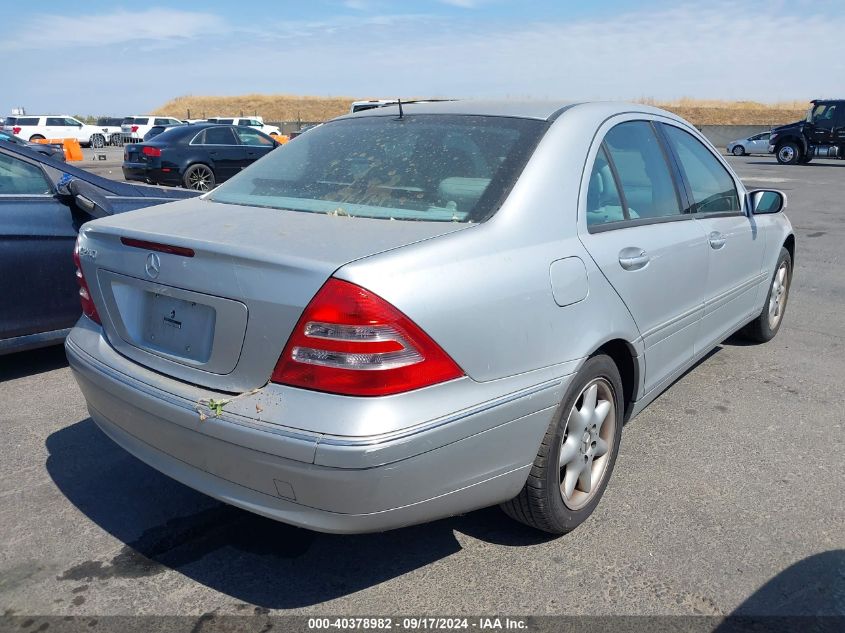 2002 Mercedes-Benz C 240 VIN: WDBRF61J12F252127 Lot: 40378982