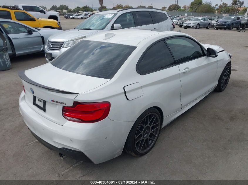 2018 BMW M240I VIN: WBA2J5C51JVC07480 Lot: 40384381