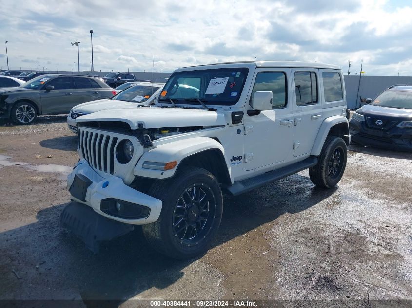 2021 Jeep Wrangler 4Xe Unlimited High Altitude 4X4 VIN: 1C4JJXP6XMW771394 Lot: 40384441