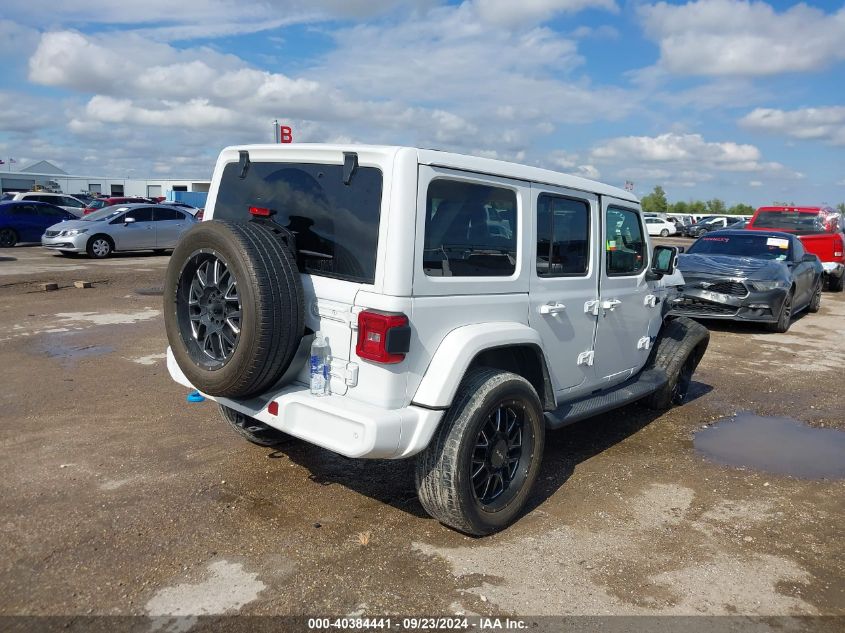 2021 Jeep Wrangler 4Xe Unlimited High Altitude 4X4 VIN: 1C4JJXP6XMW771394 Lot: 40384441