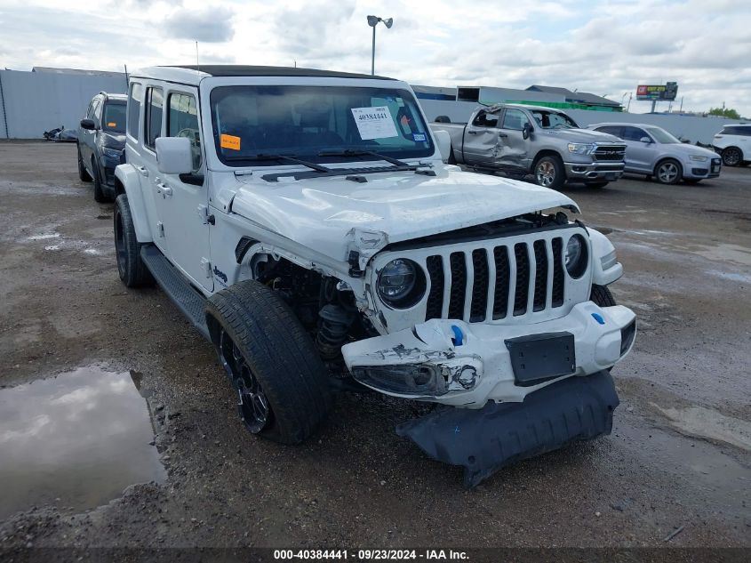 2021 Jeep Wrangler 4Xe Unlimited High Altitude 4X4 VIN: 1C4JJXP6XMW771394 Lot: 40384441