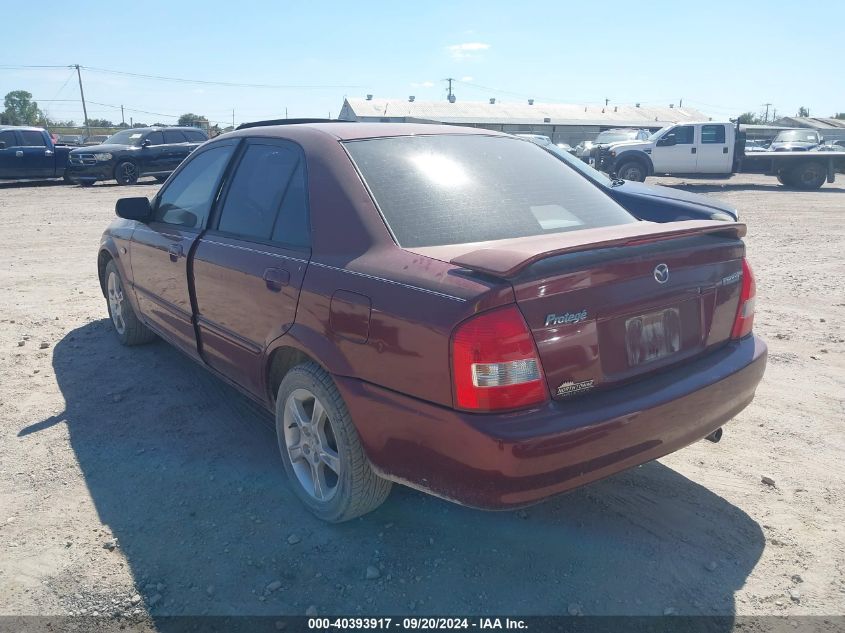 2003 Mazda Protege Dx/Es/Lx VIN: JM1BJ225831201072 Lot: 40393917