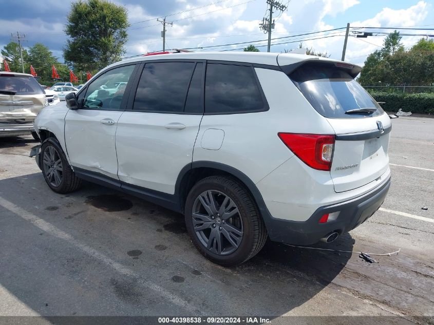 2021 Honda Passport 2Wd Ex-L VIN: 5FNYF7H56MB002742 Lot: 40398538