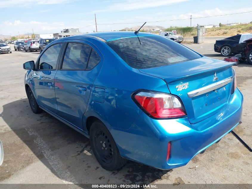 2022 Mitsubishi Mirage G4 Es VIN: ML32FUFJXNHF02947 Lot: 40408523