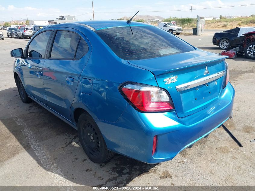 2022 Mitsubishi Mirage G4 Es VIN: ML32FUFJXNHF02947 Lot: 40408523