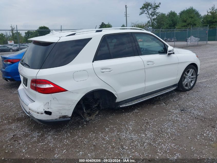 2015 Mercedes-Benz Ml 350 VIN: 4JGDA5JB9FA593450 Lot: 40409208