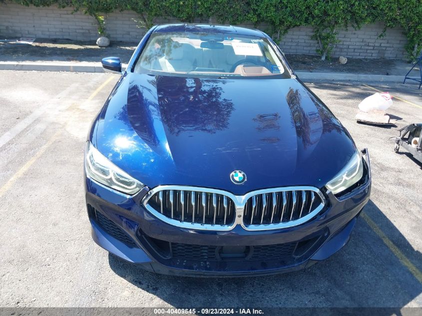 2019 BMW M850I xDrive VIN: WBABC4C55KBU96741 Lot: 40409645