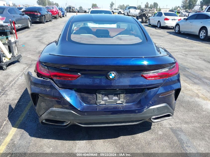 2019 BMW M850I xDrive VIN: WBABC4C55KBU96741 Lot: 40409645