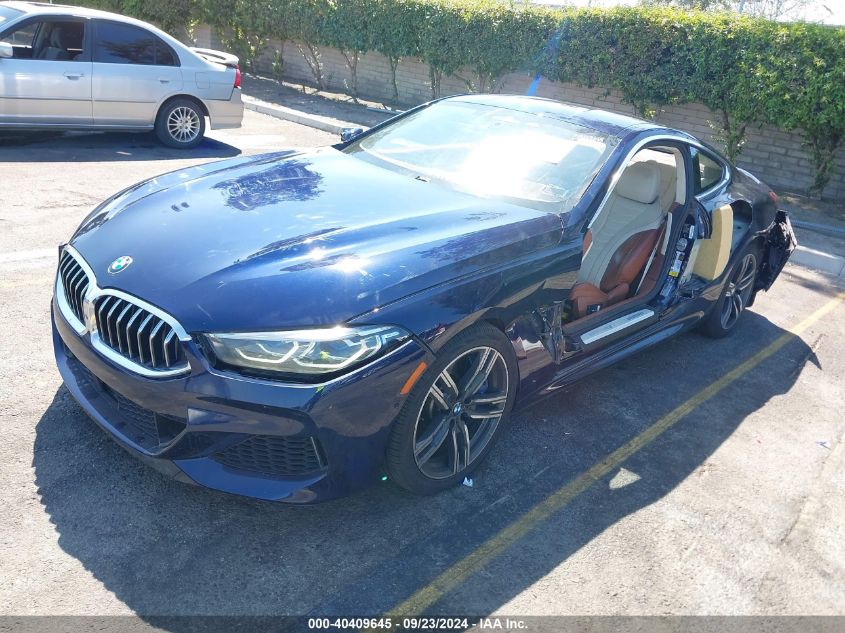 2019 BMW M850I xDrive VIN: WBABC4C55KBU96741 Lot: 40409645