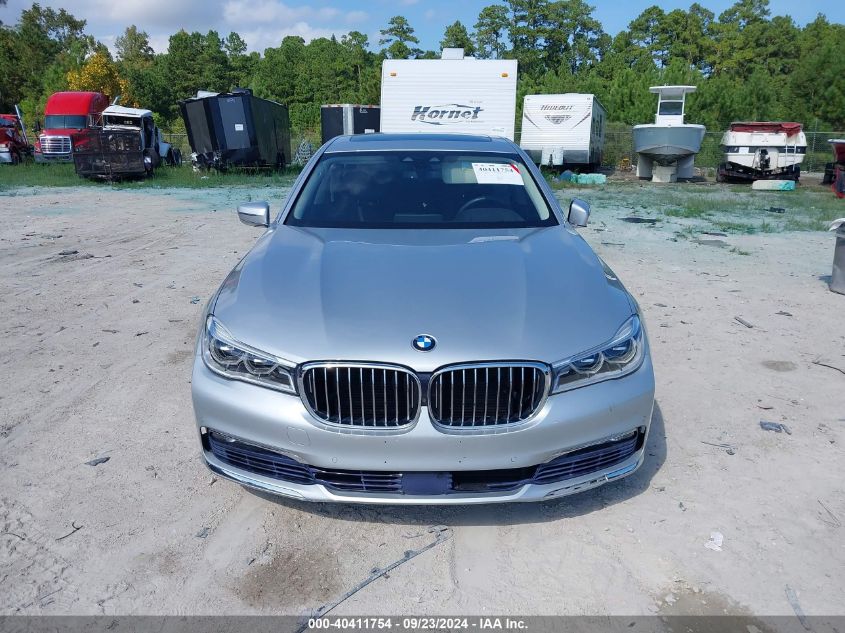 2016 BMW 750I xDrive VIN: WBA7F2C58GG416067 Lot: 40411754