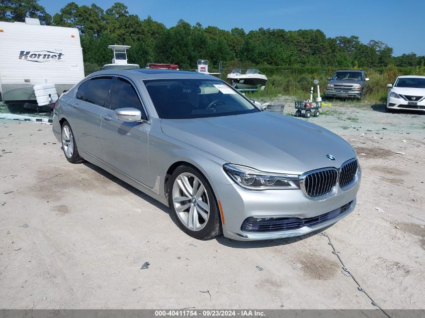 2016 BMW 750I xDrive VIN: WBA7F2C58GG416067 Lot: 40411754