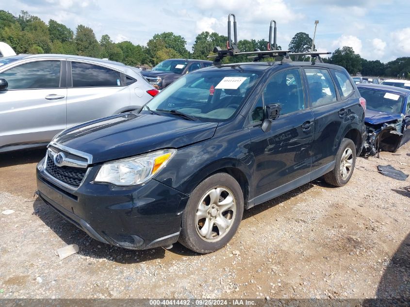 2015 Subaru Forester 2.5I VIN: JF2SJAAC3FG835953 Lot: 40414492