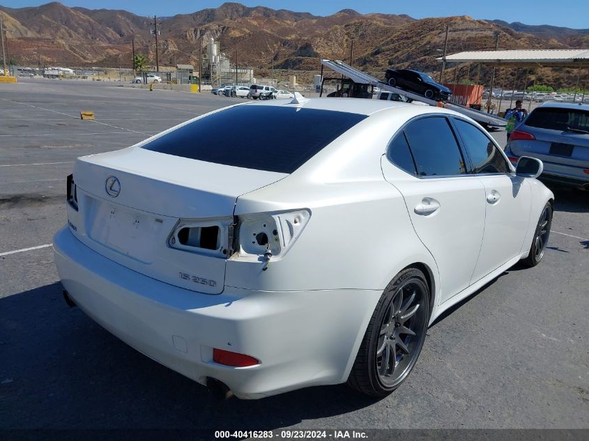 2008 Lexus Is 250 VIN: JTHBK262082082186 Lot: 40416283