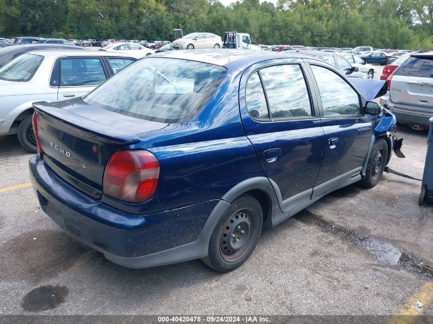 2001 Toyota Echo VIN: JTDBE123X10171286 Lot: 40420475