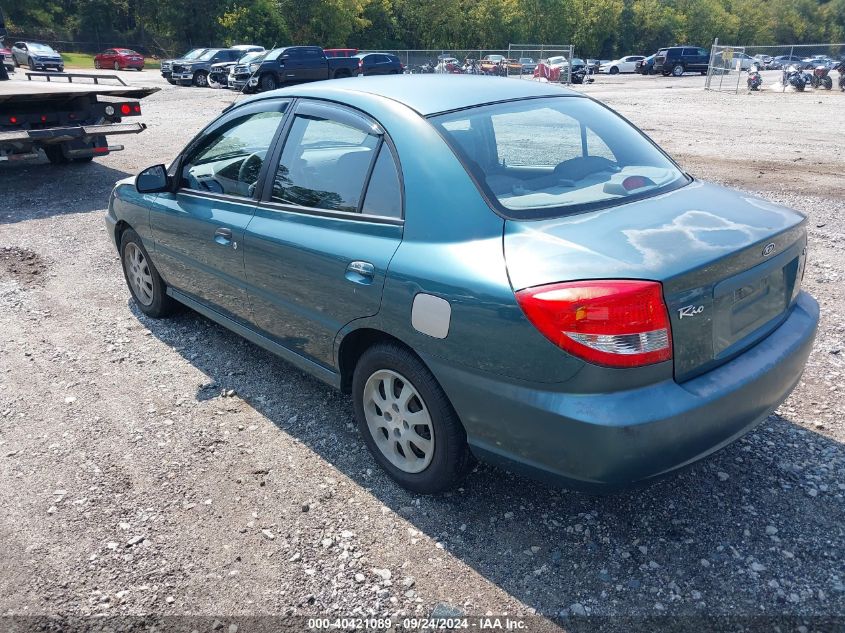 2003 Kia Rio VIN: KNADC125736253404 Lot: 40421089