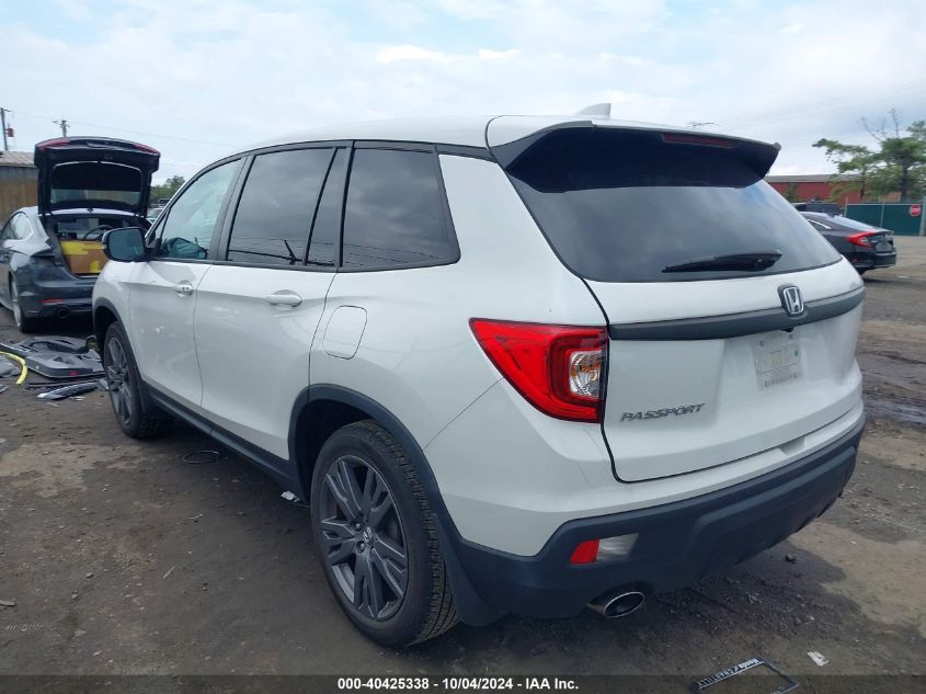 2021 Honda Passport 2Wd Ex-L VIN: 5FNYF7H58MB006775 Lot: 40425338