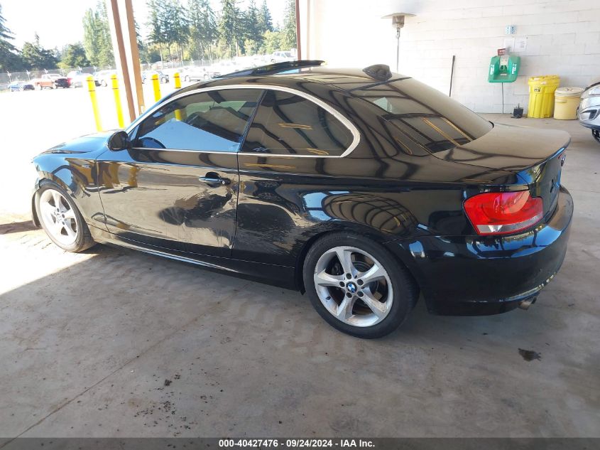 2009 BMW 128I VIN: WBAUP73589VK76615 Lot: 40427476