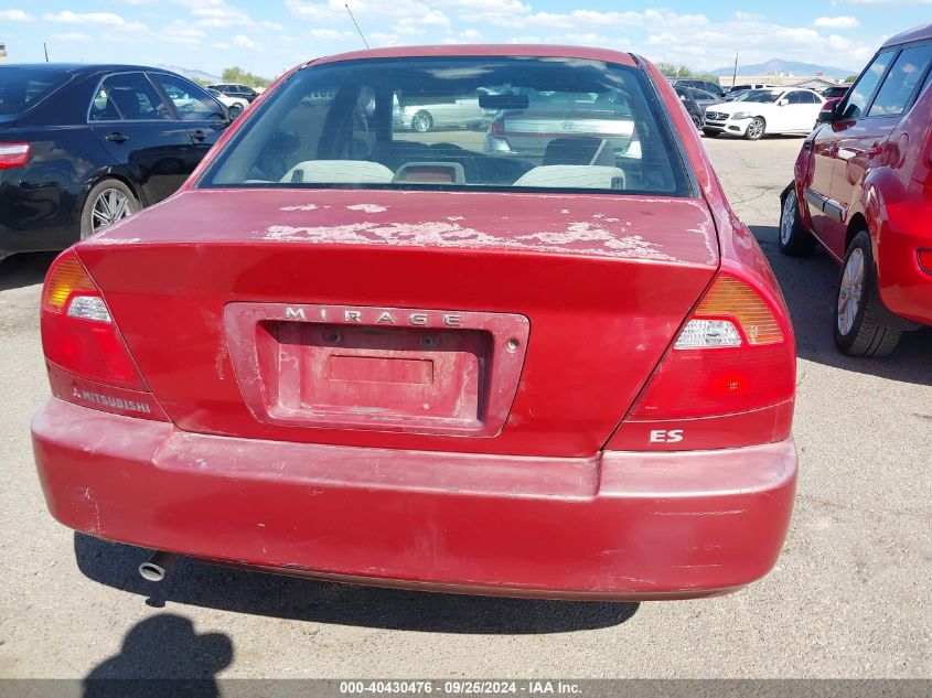 2001 Mitsubishi Mirage Es VIN: JA3AY26CX1U022915 Lot: 40430476