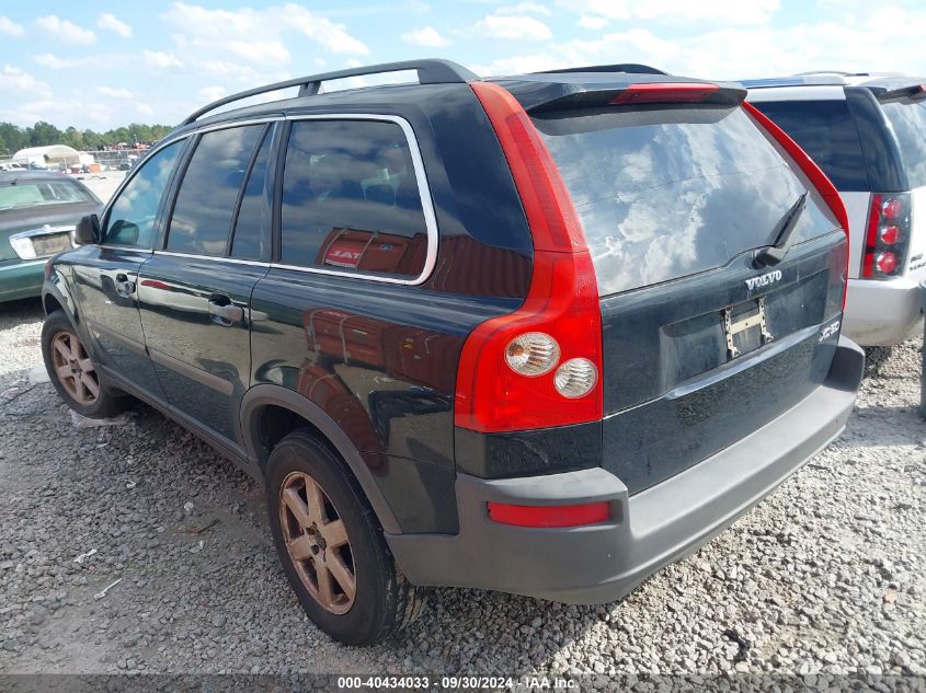 2004 Volvo Xc90 2.5T VIN: YV1CN59HX41064626 Lot: 40434033