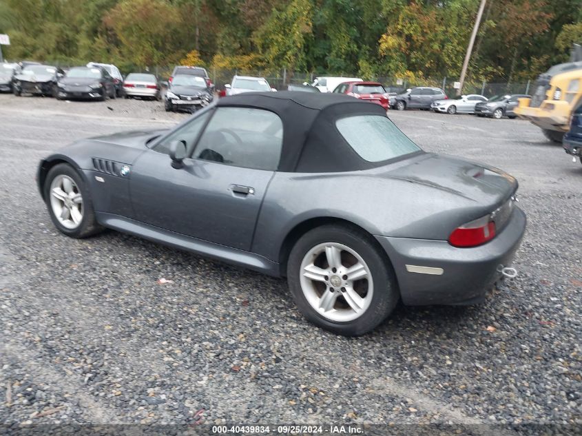 2000 BMW Z3 2.3 VIN: 4USCH9349YLF83765 Lot: 40439834