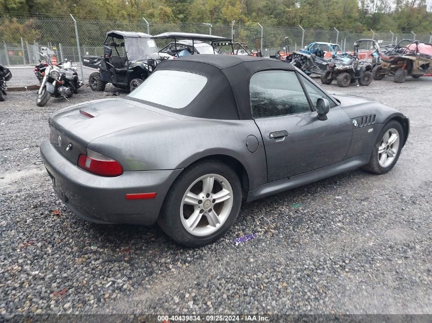 2000 BMW Z3 2.3 VIN: 4USCH9349YLF83765 Lot: 40439834