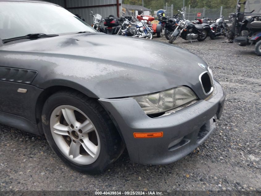 2000 BMW Z3 2.3 VIN: 4USCH9349YLF83765 Lot: 40439834