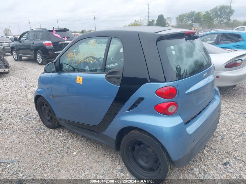 2013 Smart Fortwo Pure/Passion VIN: WMEEJ3BA8DK680137 Lot: 40442380