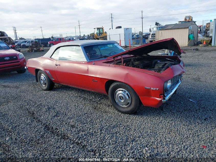 1969 Chevrolet Camaro VIN: 124679L5109560000 Lot: 40447840