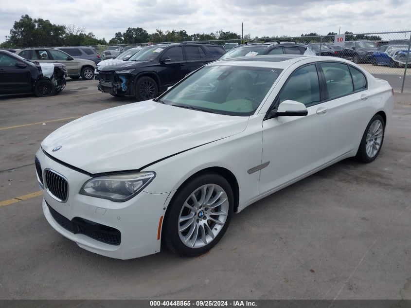 2014 BMW 740I VIN: WBAYA6C55ED144120 Lot: 40448865