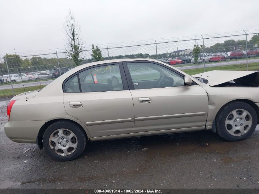 2001 Hyundai Elantra Gls VIN: KMHDN45D81U088842 Lot: 40451914