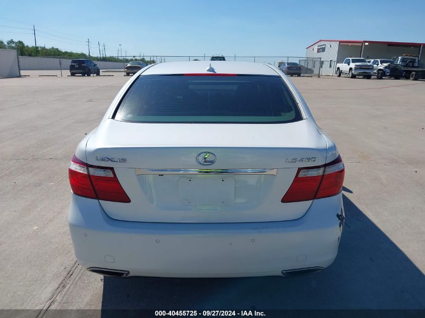 2007 Lexus Ls 460 VIN: JTHBL46F275038781 Lot: 40455725