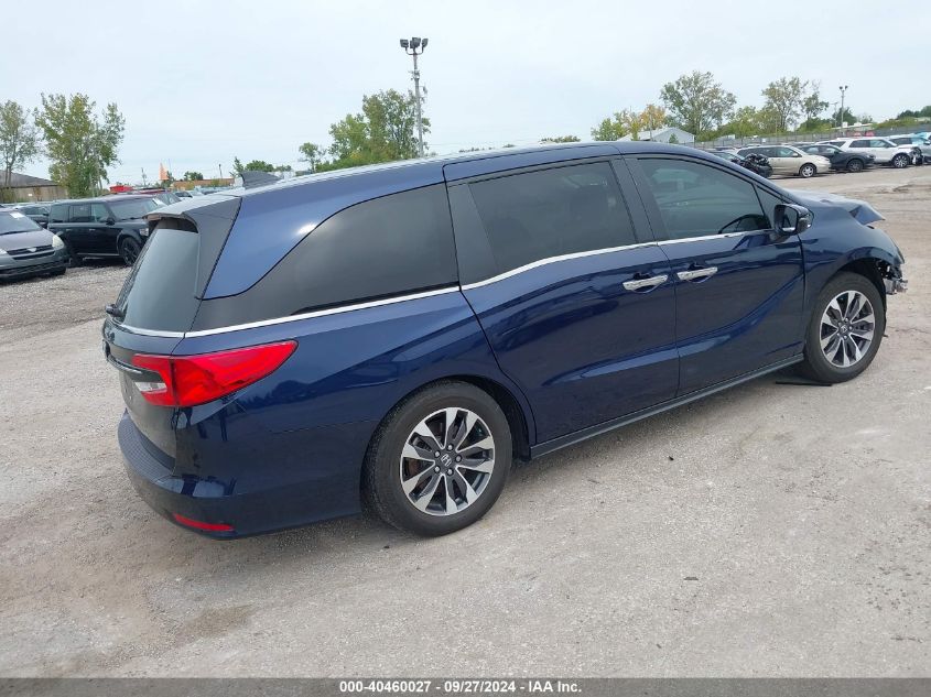 2022 Honda Odyssey Ex-L VIN: 5FNRL6H77NB043228 Lot: 40460027