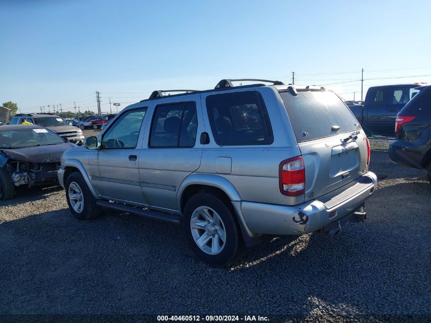 2002 Nissan Pathfinder Le/Se VIN: JN8DR09Y92W725598 Lot: 40460512