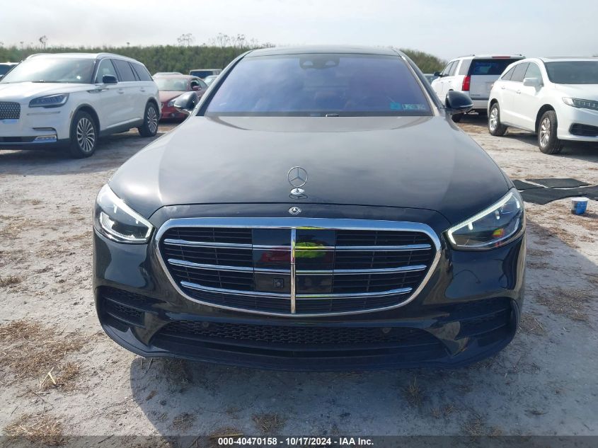 2021 Mercedes-Benz S 580 4Matic VIN: W1K6G7GB4MA022269 Lot: 40470158