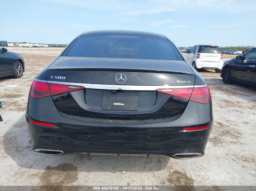 2021 Mercedes-Benz S 580 4Matic VIN: W1K6G7GB4MA022269 Lot: 40470158