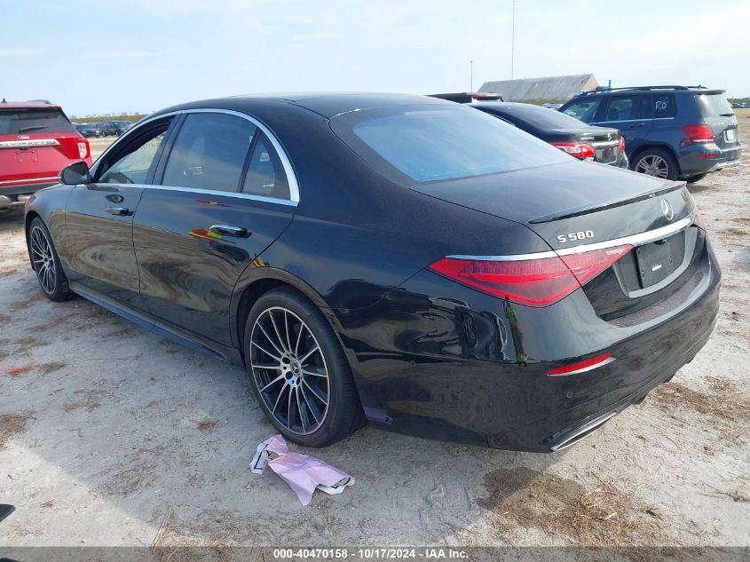 2021 Mercedes-Benz S 580 4Matic VIN: W1K6G7GB4MA022269 Lot: 40470158