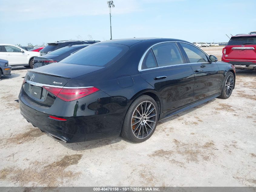 2021 Mercedes-Benz S 580 4Matic VIN: W1K6G7GB4MA022269 Lot: 40470158