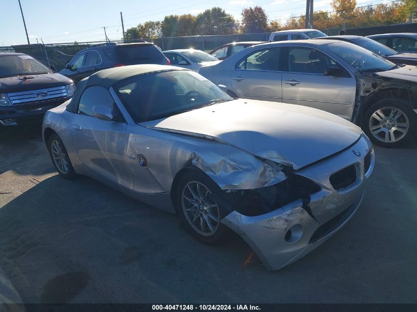 2003 BMW Z4 2.5I VIN: 4USBT33463LS46399 Lot: 40471248