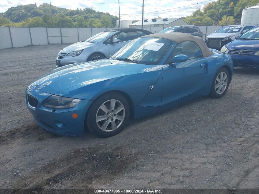 2005 BMW Z4 2.5I VIN: 4USBT33505LR71573 Lot: 40477985