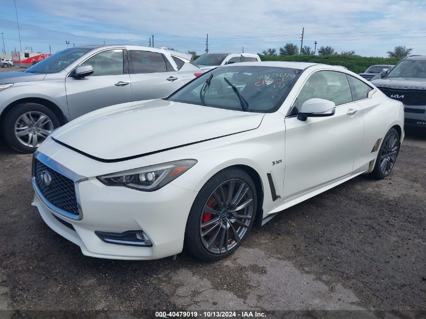 2017 Infiniti Q60 3.0T Red Sport 400 VIN: JN1FV7EK0HM610163 Lot: 40479019