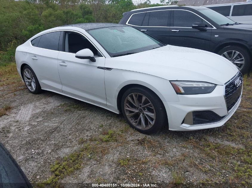 2022 Audi A5 Sportback Premium Plus 40 Tfsi Quattro S Tronic VIN: WAUCBCF50NA004222 Lot: 40480151